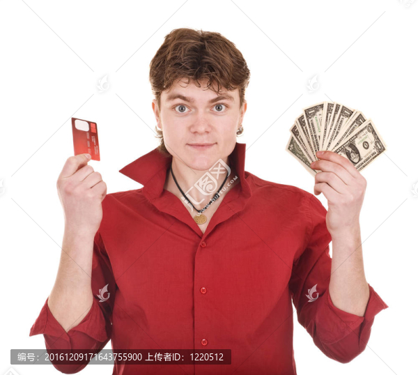 有錢有信用卡的男人。