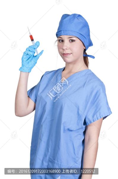 帶注射器的女醫(yī)生