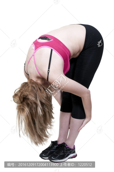 女人做瑜伽