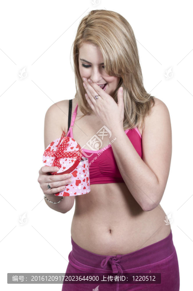 情人節(jié)的心的女人