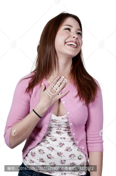 美麗的女人笑