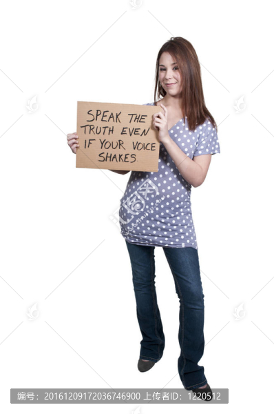 持手勢的女人