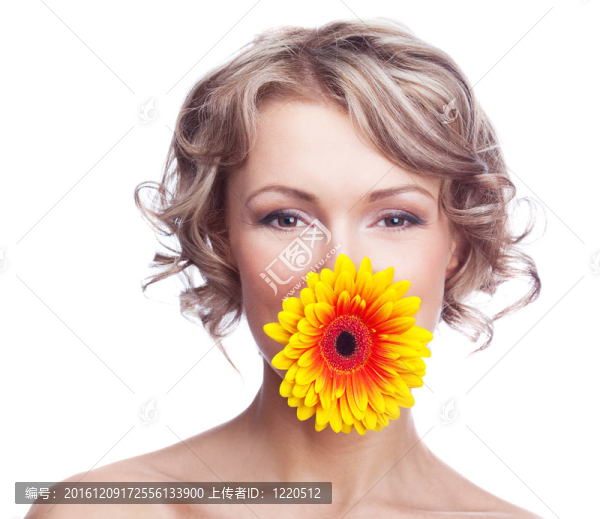 有花的女人
