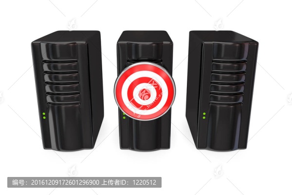 三黑色服務(wù)器PC和目標(biāo)。