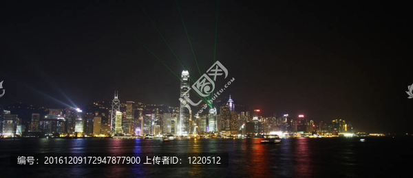 香港的夜景與燈光交響曲