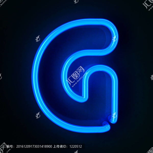 霓虹標(biāo)志字母G