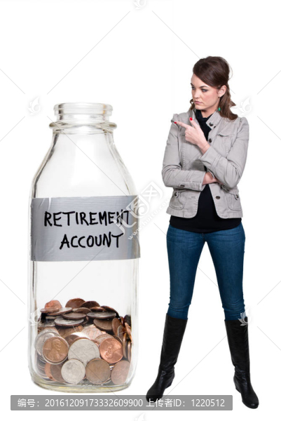 持有退休金帳戶的婦女