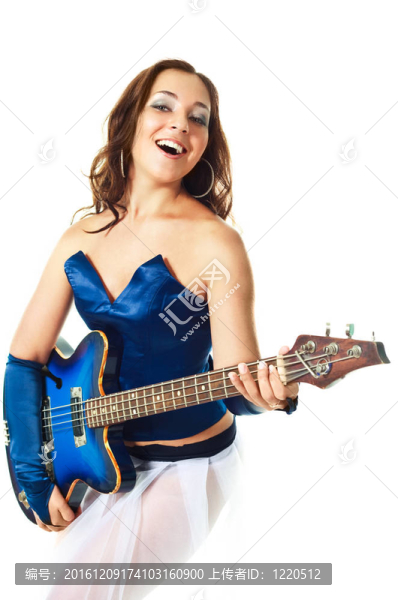 性感女孩彈吉他