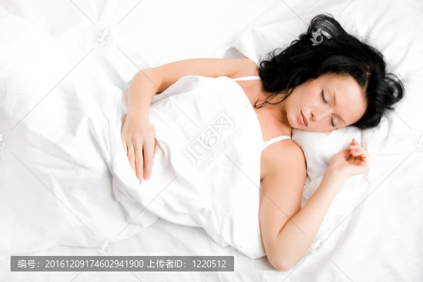 美麗的女人睡覺