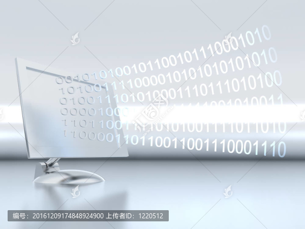 銀色的現(xiàn)代液晶顯示器與時尚的設(shè)計和信息從它