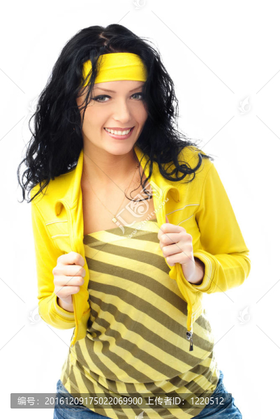 一個(gè)美麗的黑發(fā)女人肖像