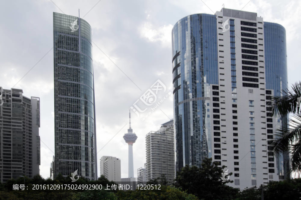吉隆坡白天的市容街景