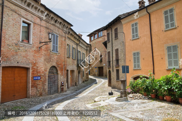 小巷。公司arquato。Emilia,Romagna。意大利.