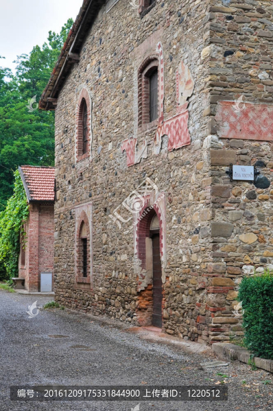 Grazzano,Visconti的觀點。Emilia,Romagna。意大利.