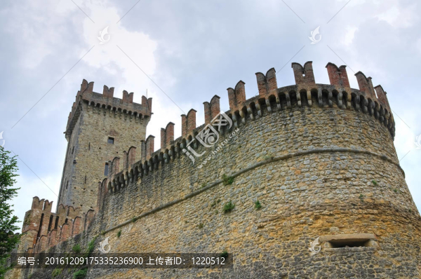 城堡威格雷諾。Emilia,Romagna。意大利.