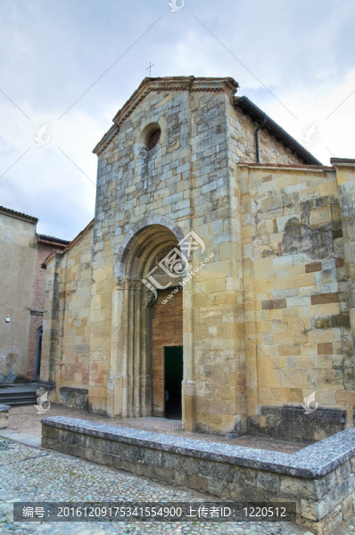 圣吉奧吉奧教區(qū)教堂。Vigoleno。Emilia,Romagna。意大利.