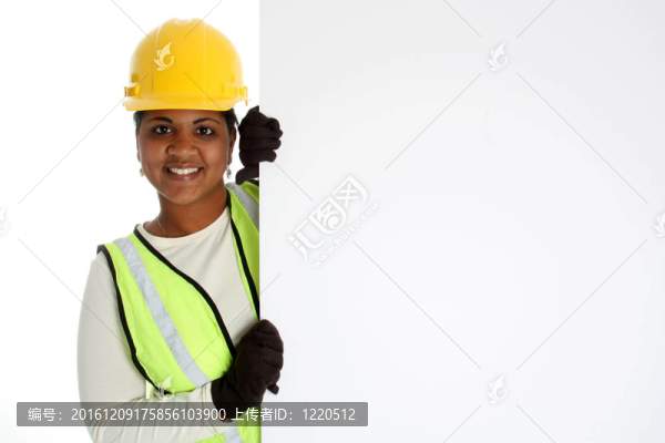 女人的建筑工人
