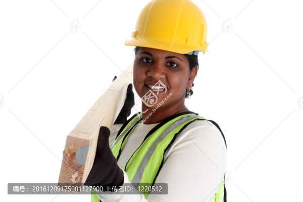 女人的建筑工人