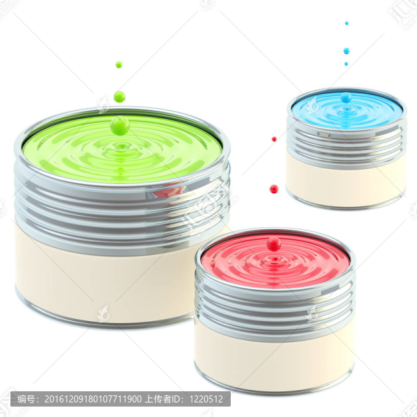 RGB顏色的油漆桶的分離