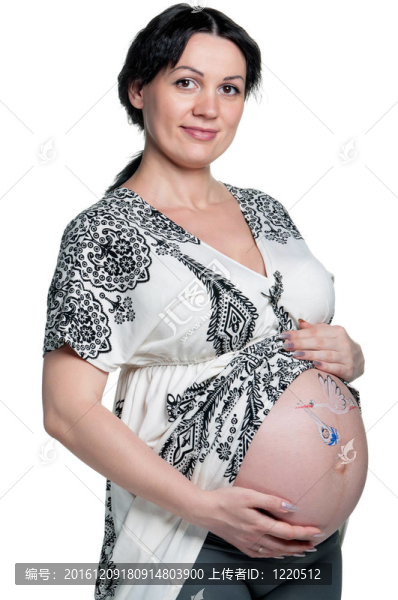 肚子畫畫