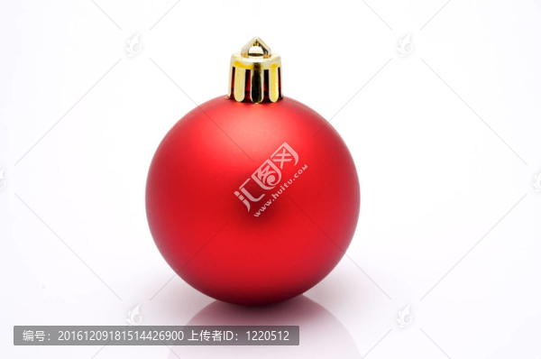 紅色的圣誕玩具