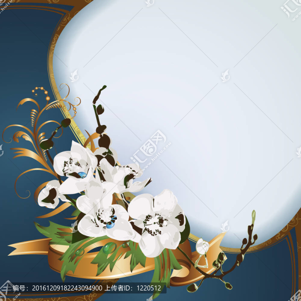 背景與蘭花