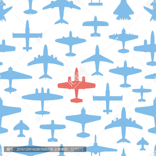 運輸和海軍飛機無縫背景