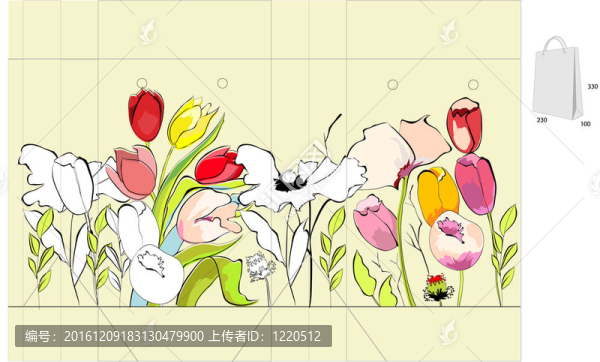 禮品袋模板