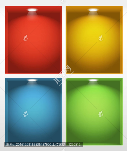 照明空書架插圖