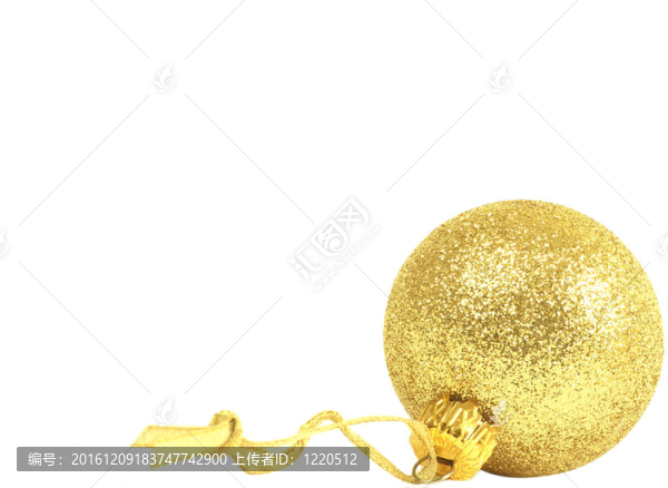 金色圣誕球