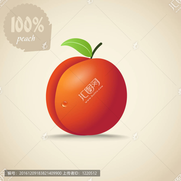可愛(ài)橙子蜜桃插畫(huà)