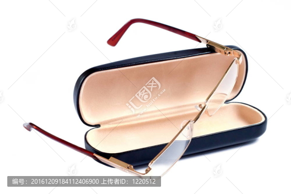 金色眼鏡及其外殼