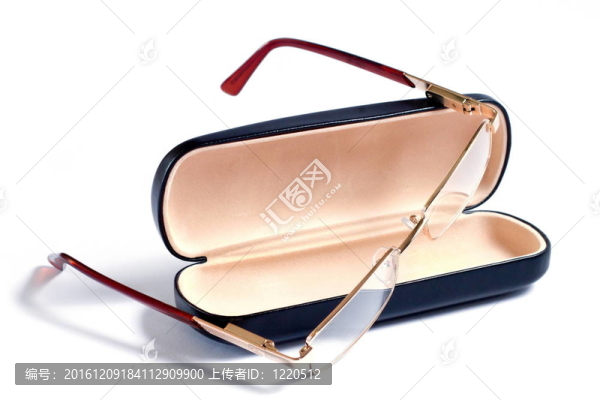 金色眼鏡及其外殼