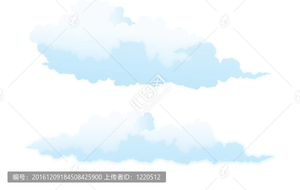 白色孤立云。