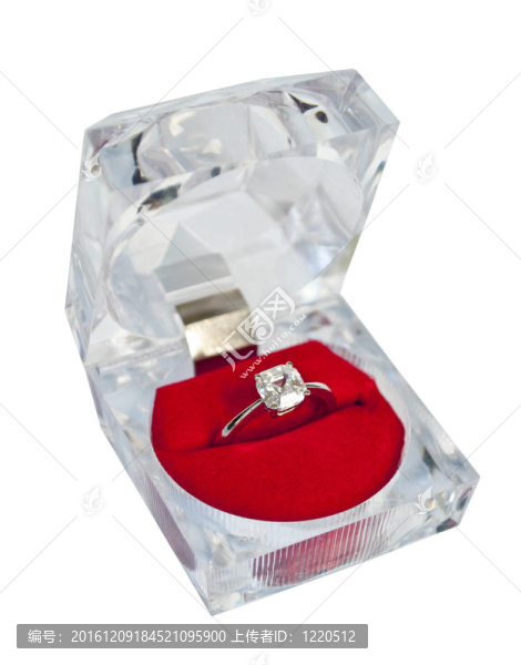 禮品盒中的結(jié)婚戒指