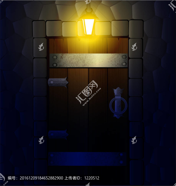 木制夜間門