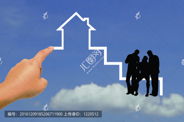 剪影人上樓