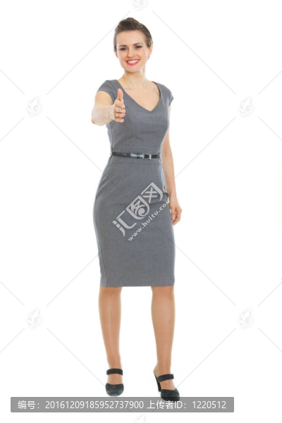 現(xiàn)代商業(yè)女性伸手握手