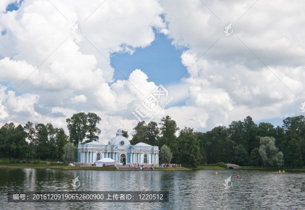俄羅斯.圣彼德堡。Tsarskoe,Selo（Pushkin）。凱瑟琳在大塘海岸公園亭石窟。