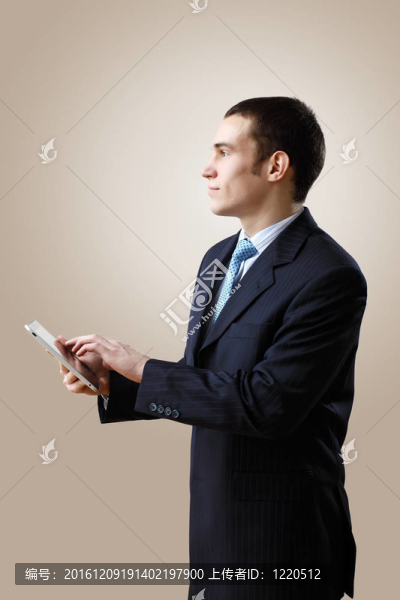 年輕商人做演講