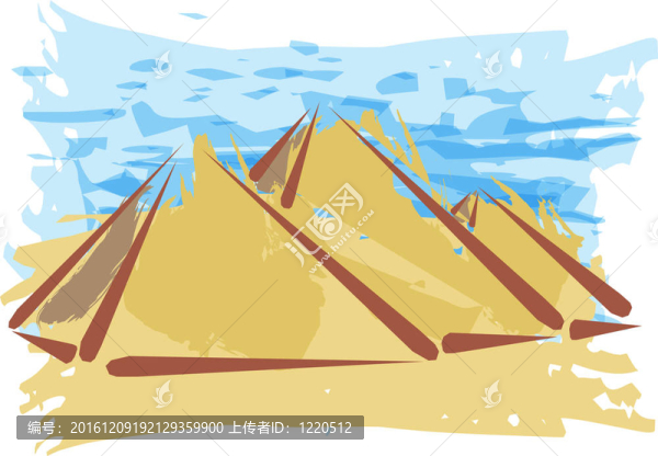 金字塔；旅行desitnation概念