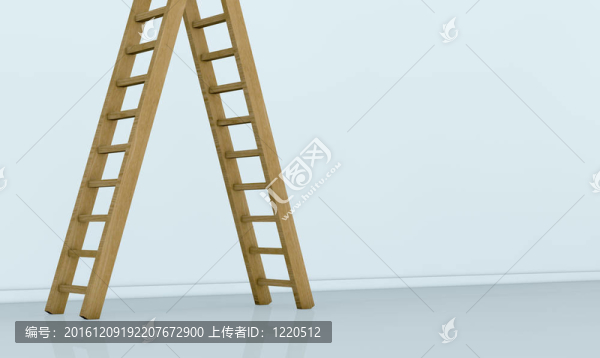 有梯子的一面墻