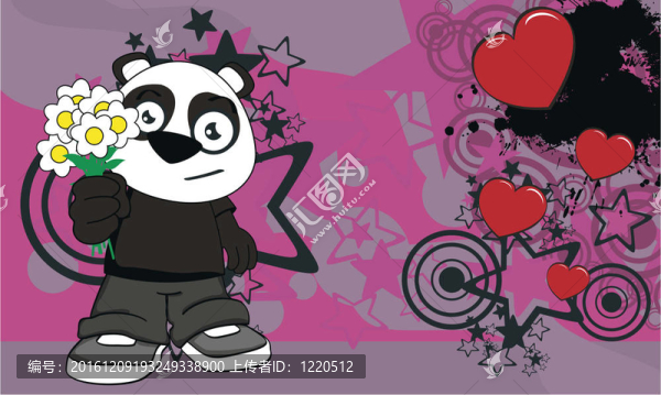 孩子background6熊貓卡通