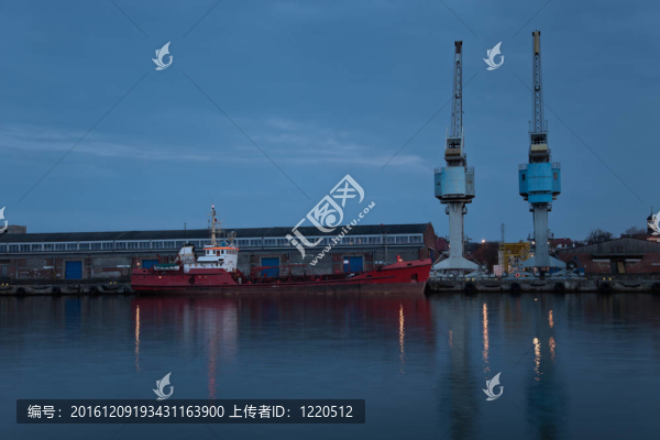 黃昏中的格但斯克港
