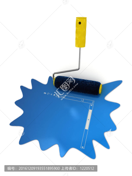 在一個(gè)水坑，用輥漆的互聯(lián)網(wǎng)瀏覽器