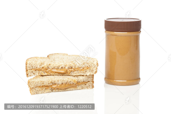 一個花生醬三明治