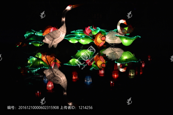 花燈,白鶴
