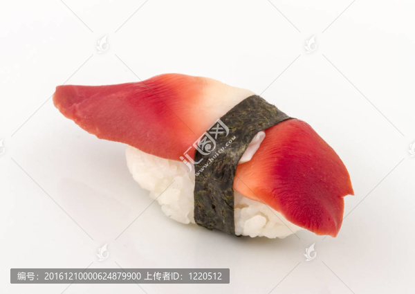 Hokkigai,Mollusc,sushi在白色背景