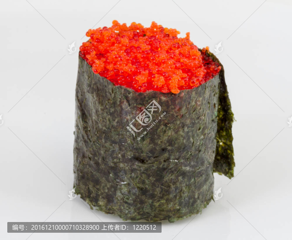 有一魚魚子醬孤立在白色背景的粟實(shí)