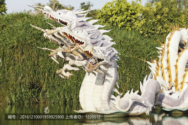 中國的龍；從江南古城拍照